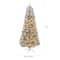 7ft. Pre-Lit Champagne Tinsel Artificial Christmas Tree, Warm White LED Lights by Ashland®